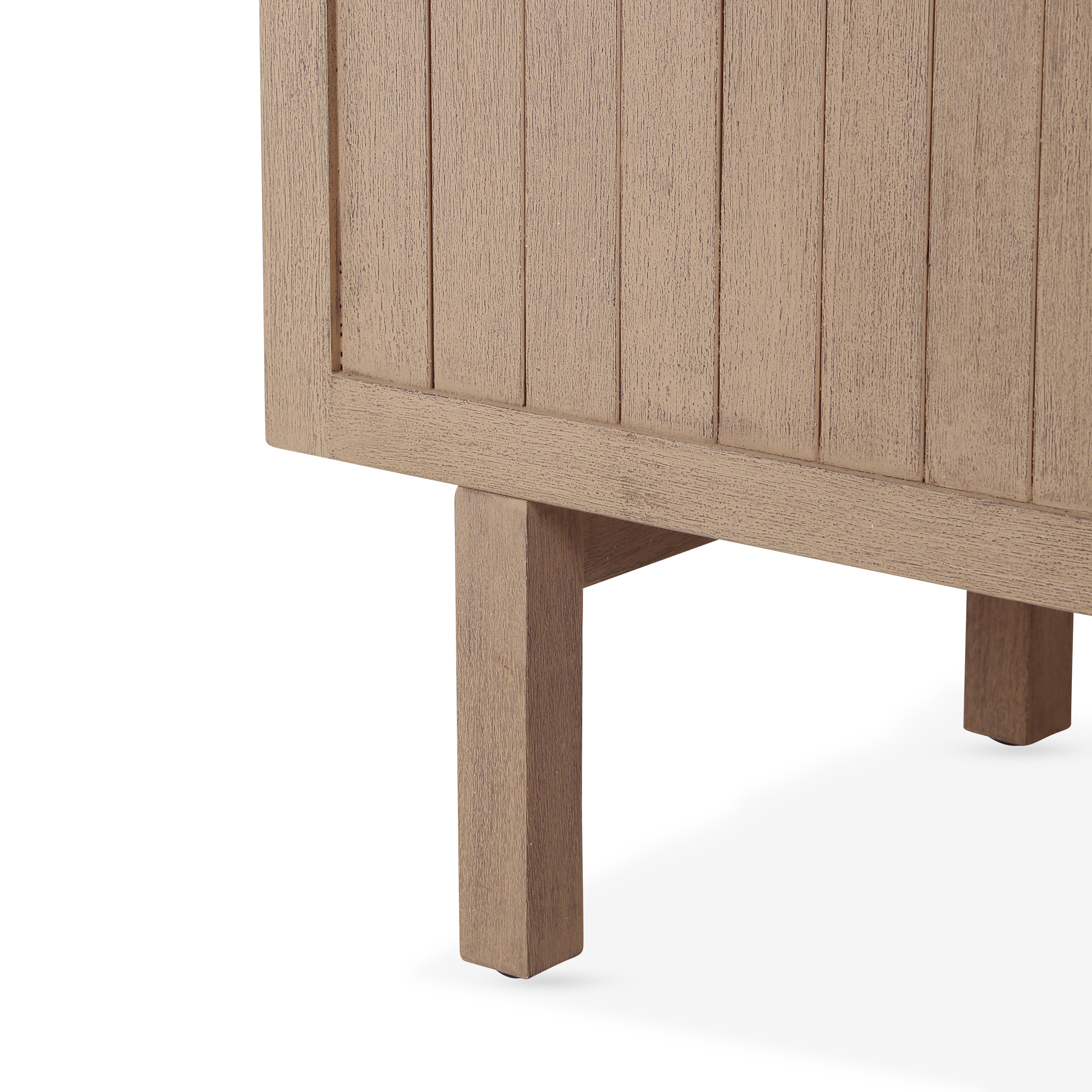 Nina Outdoor Sideboard, Washed Brown