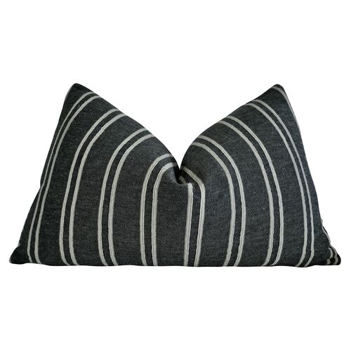 Florence 25x16 Lumbar Pillow, Charcoal/White~P77600773