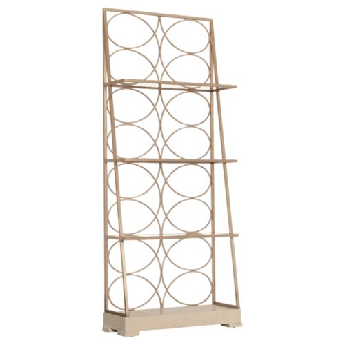 Melange Flourish Etagere, Brown