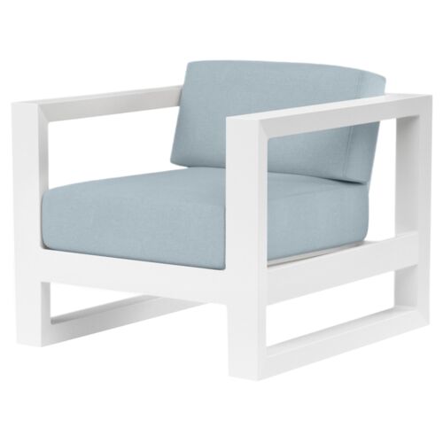 Harlyn Outdoor Aluminum Club Chair