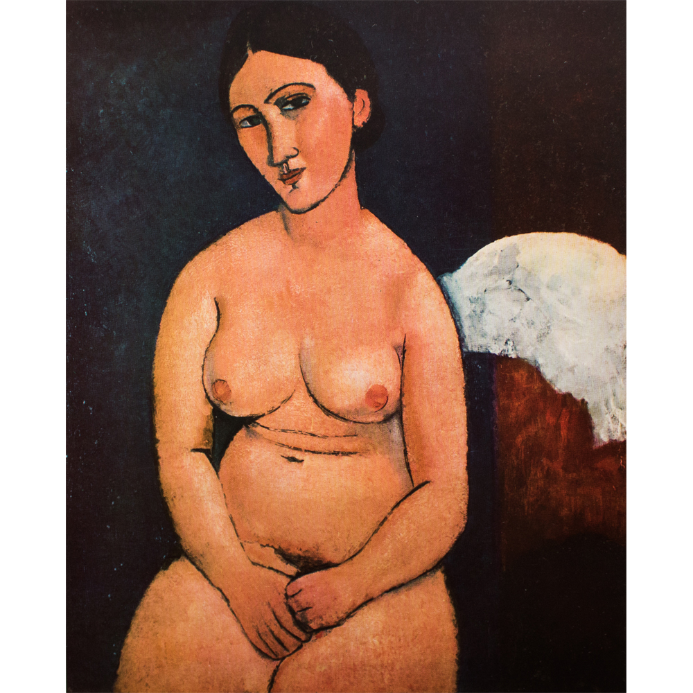 1950s A. Modigliani Seated Nude~P77552339
