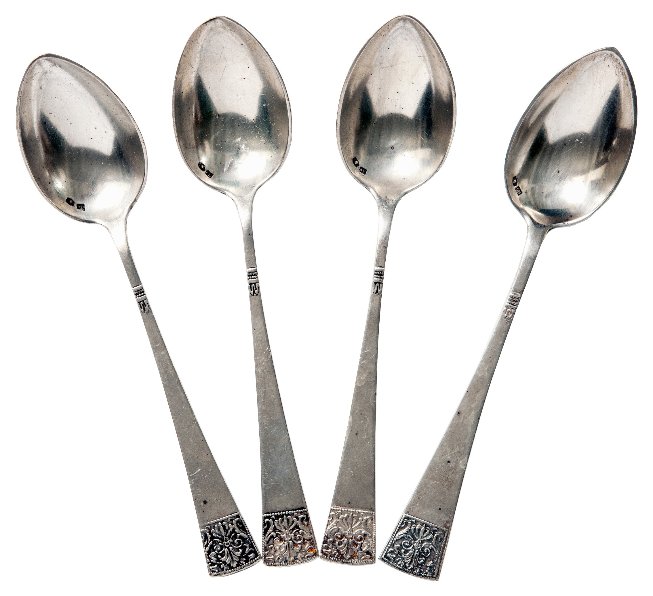 Antique European Soup Spoons, S/4~P77504804