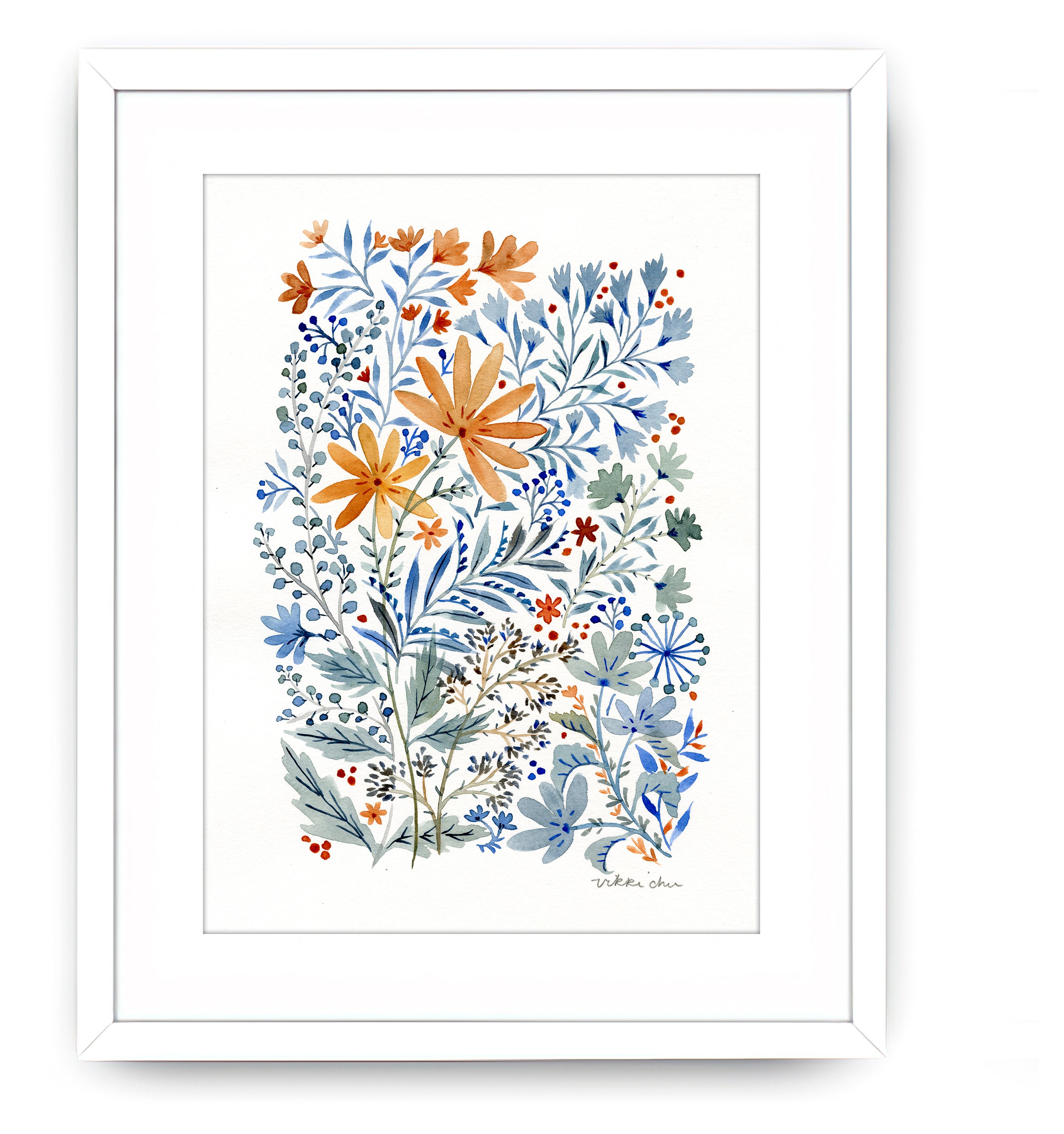 Vikki Chu, Watercolor Flowers | One Kings Lane