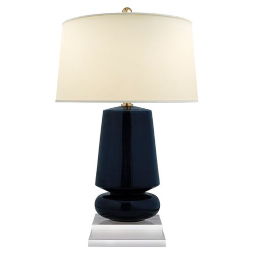 Parisienne Table Lamp, Denim Porcelain~P77371186