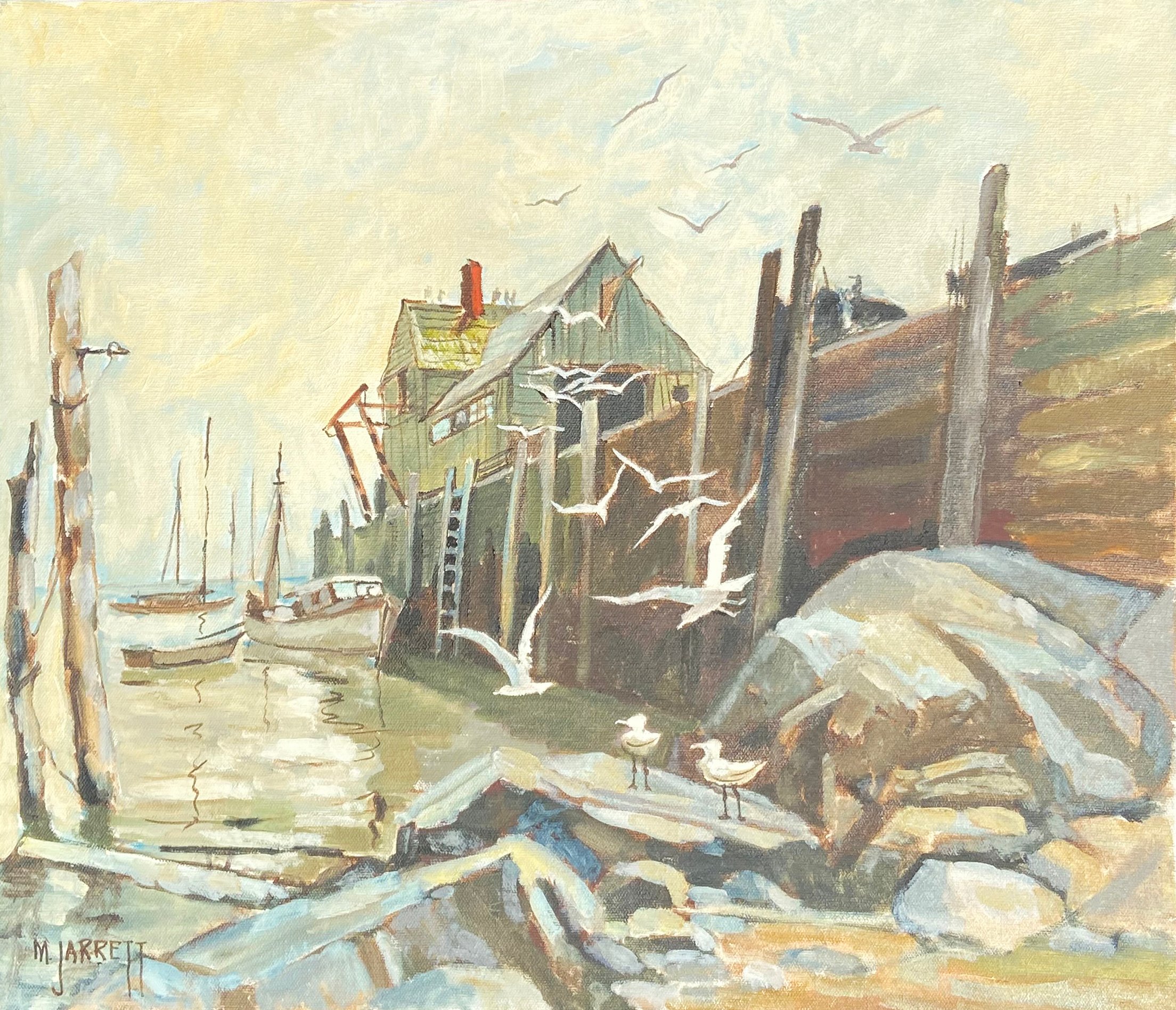 Gulls at the Wharf by Mary Jarrett, 1965~P77606062