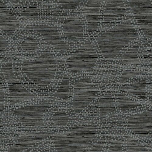 Amhara Wallpaper, Black/Silver~P77643659