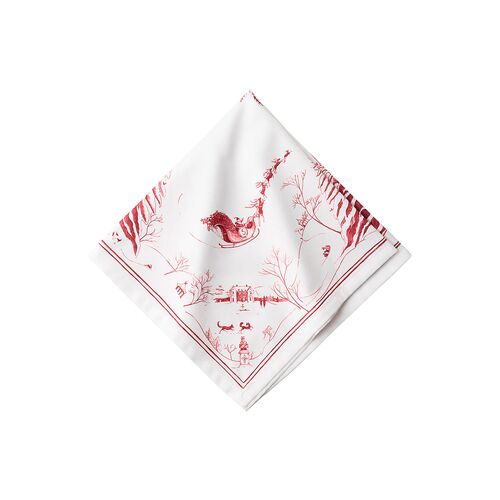 Country Estate Frolic Dinner Napkin, White/Red~P77400919