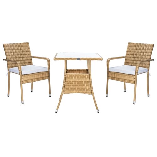 Jaxiel 3 Pc Outdoor Wicker Bistro Set