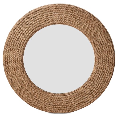 Quincy 36" Rope Wall Mirror, Natural~P42687955