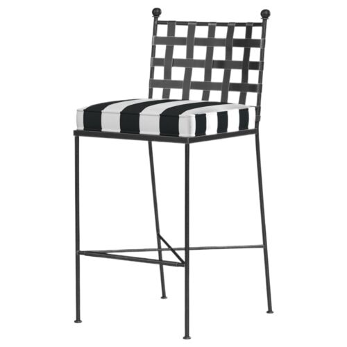 Isla Outdoor Iron Barstool