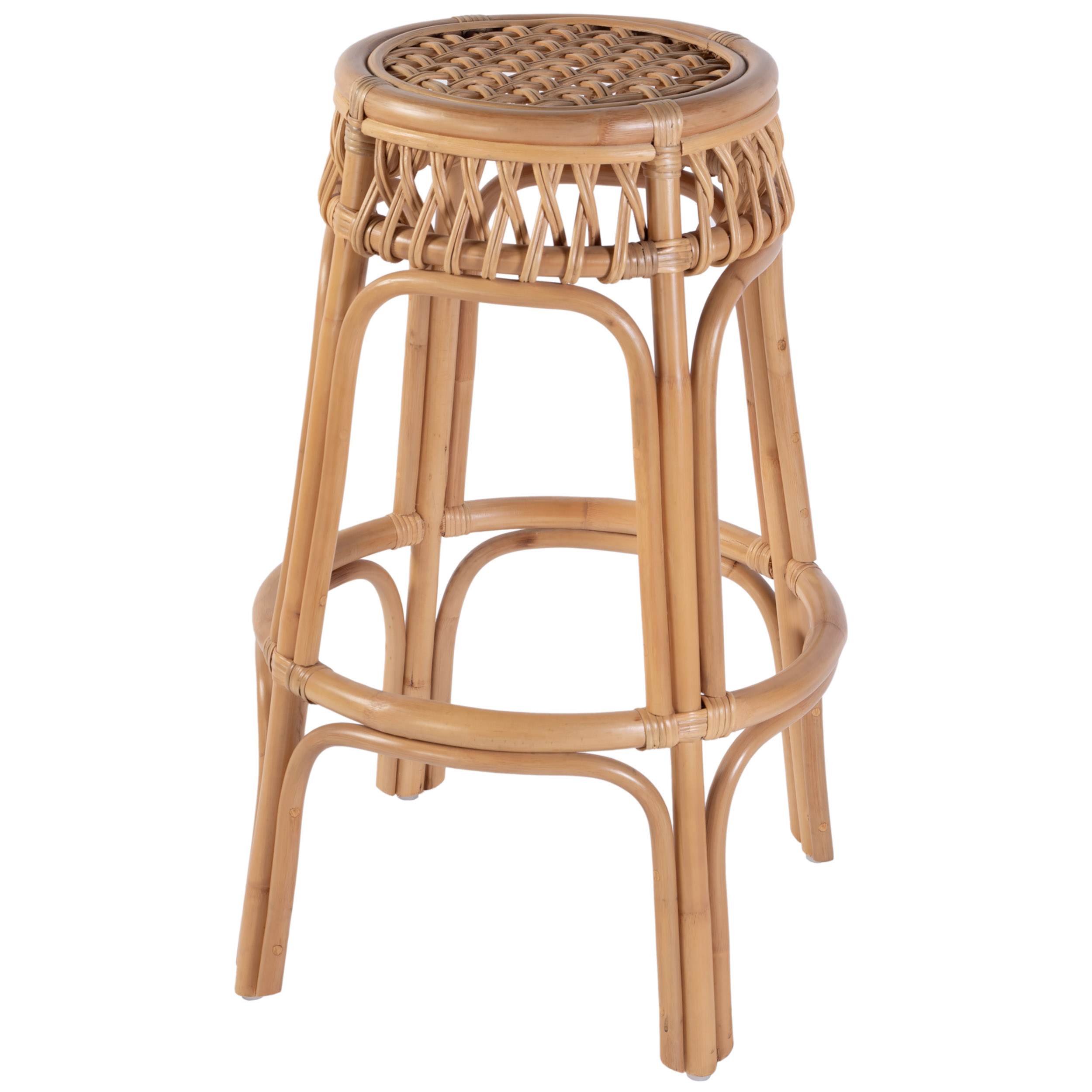Evric Bar Stool, Natural Rattan Evric Bar Stool, Natural Rattan