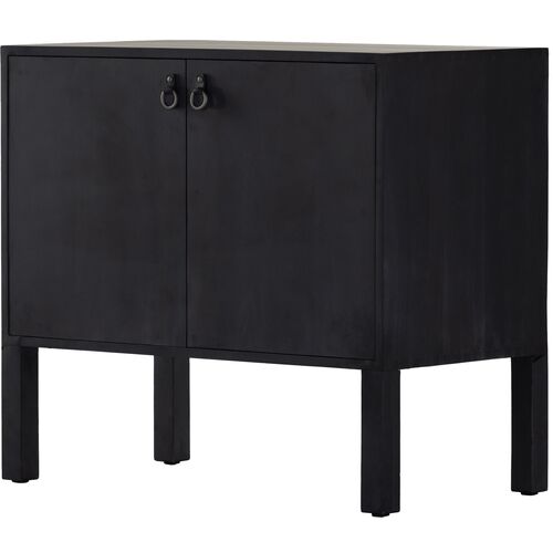 Braxton Bar Cabinet, Black Wash~P111117816