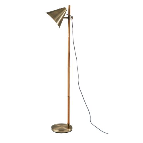 Collin Floor Lamp, Natural/Brass~P77620329
