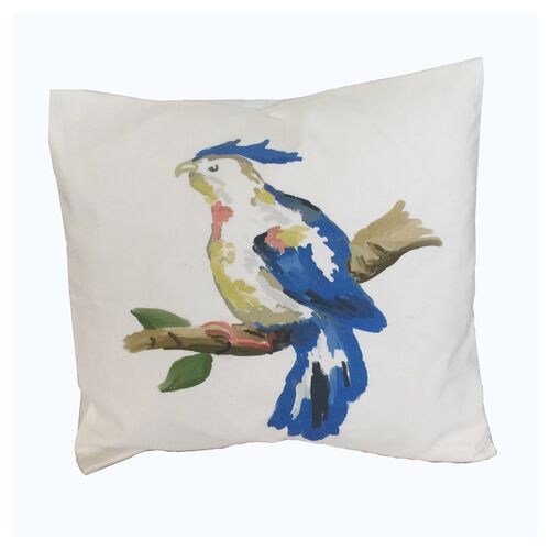 Parrot 18x18 Pillow, Blue~P77350593