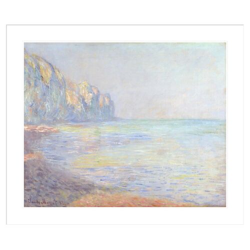 Le Matin temps brumeux Pourville (Foggy Morning at Pourville) by Claude Monet Framed Print