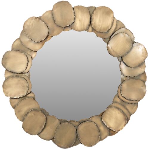 Sorenne Round Iron Mirror Sorenne Round Iron Mirror