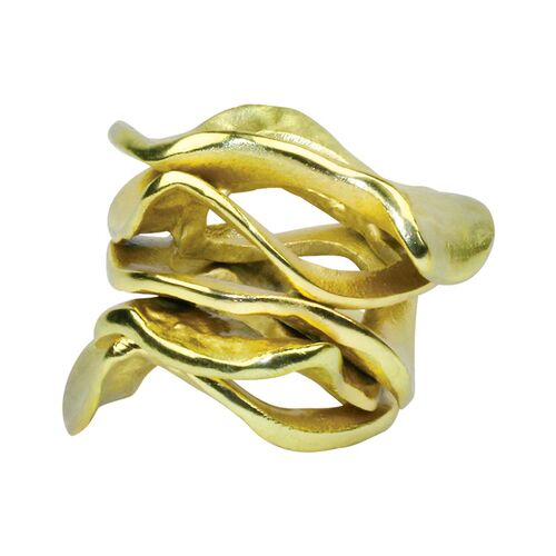 S/4 Flux Napkin Rings, Gold~P77546527