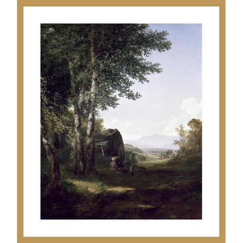 Distant View of the Mansfield Mountain Vermont by John Frederick Kensett Print