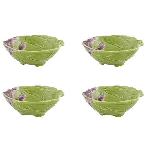 S/4 Artichoke Bowls, Green