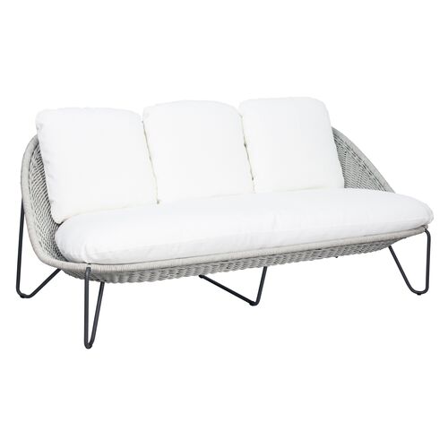 Marly Outdoor Sofa, Light Gray/White~P77650390