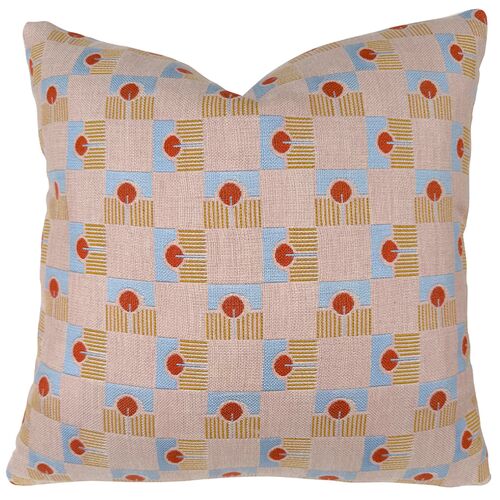 Lollipop Indoor/Outdoor 20x20 Pillow, Rose Sunbrella