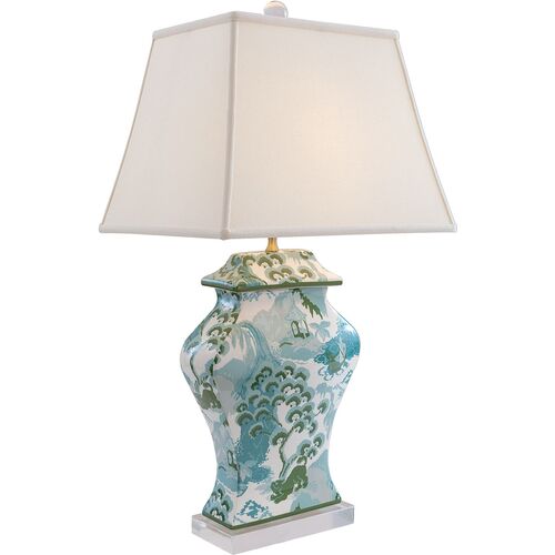 Madcap Cottage Canton Celadon Table Lamp, Blue~P77650482