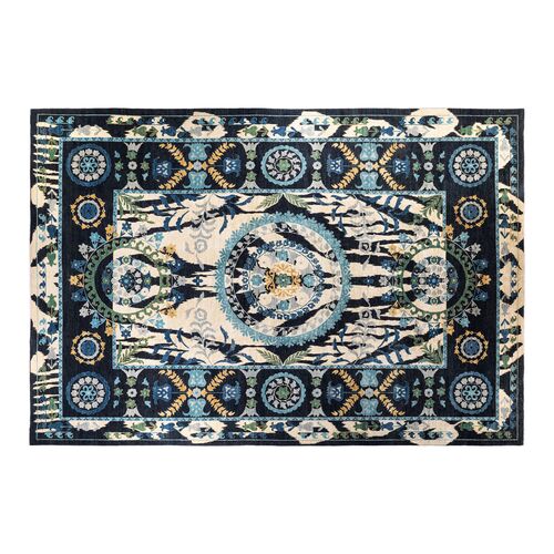 Kelsale 12x18 Hand-Knotted Area Rug, Black Kelsale 12x18 Hand-Knotted Area Rug, Black