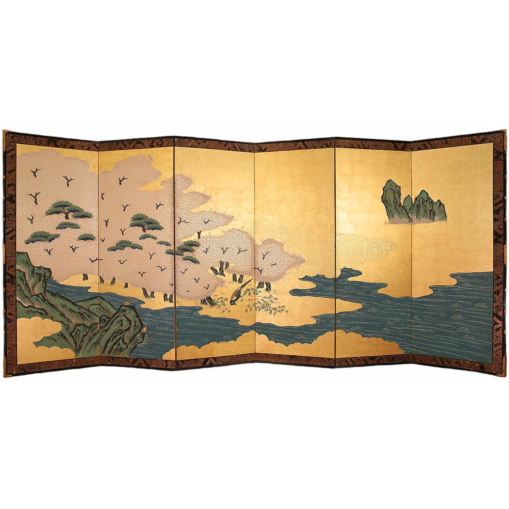 Shōwa Gold Leaf & Maki-E Screen~P77676156