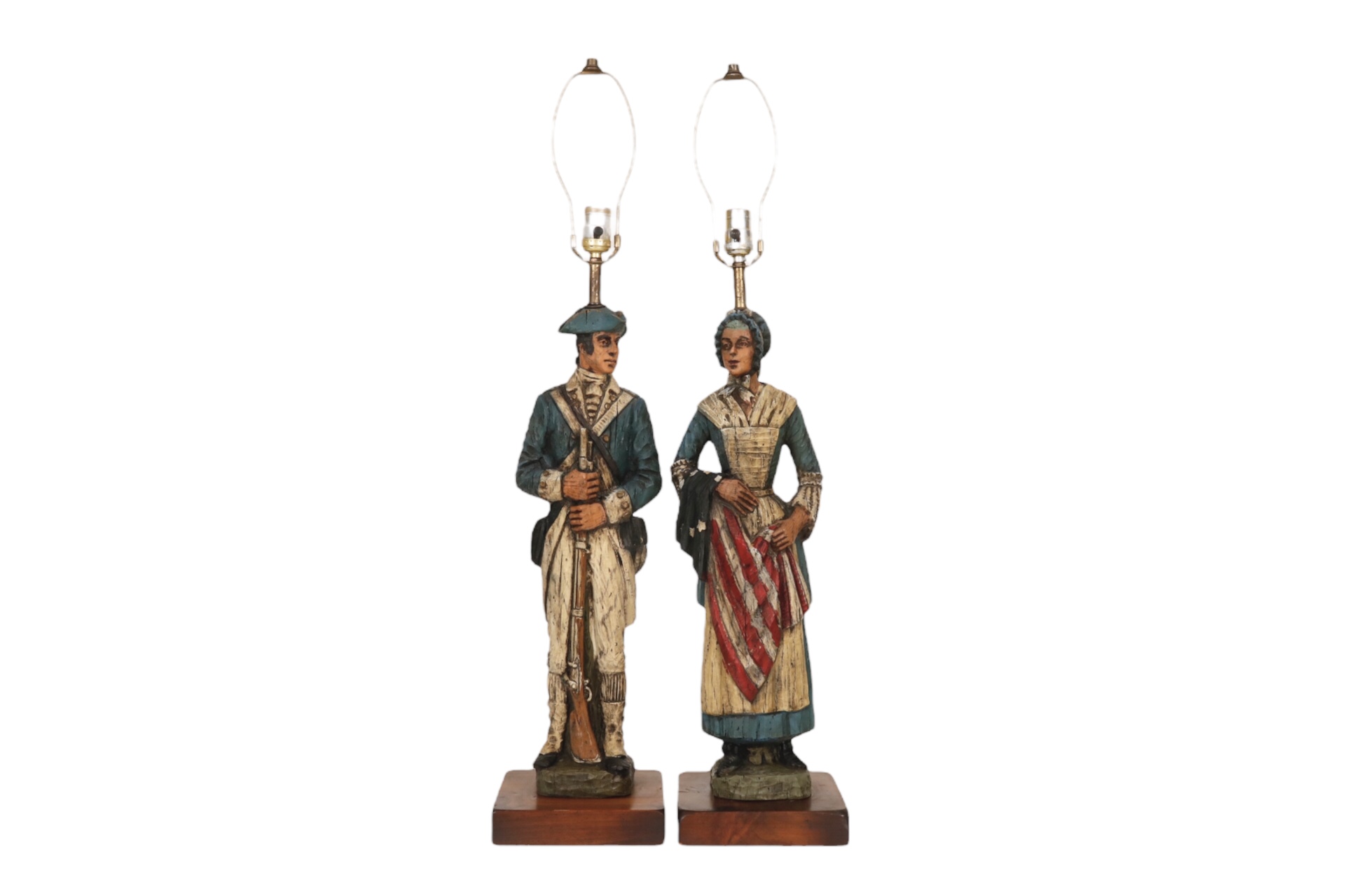 Betsy Ross & Minuteman Table Lamps, S/2~P77659213