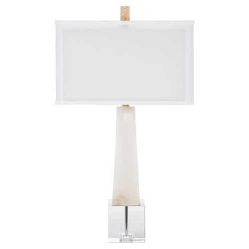 Adonis Table Lamp, White Alabaster~P77574548