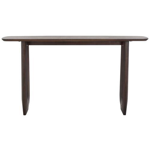 Romy Wood Console Table, Walnut Romy Wood Console Table, Walnut
