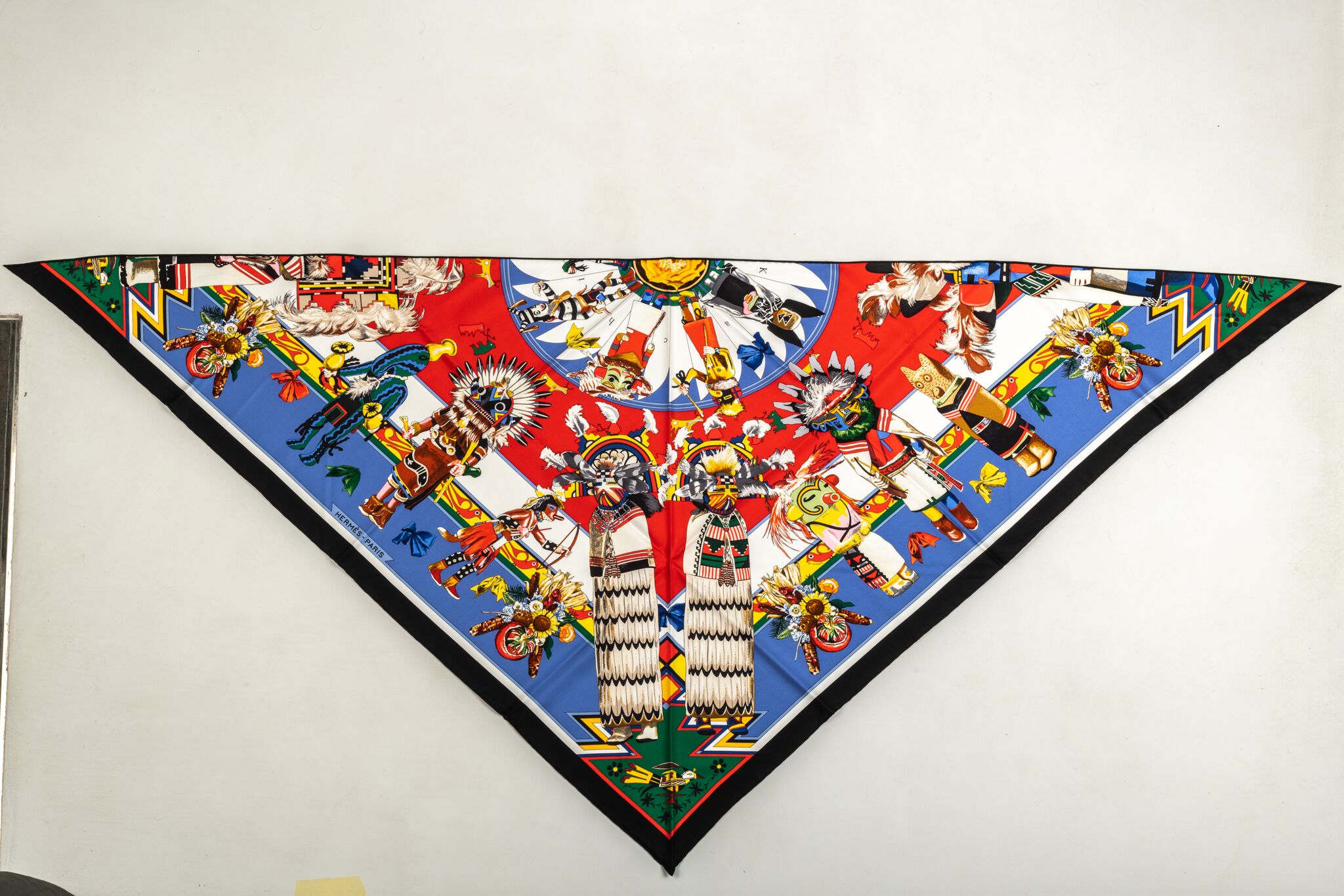 Hermès Blue Pointe Kachinas Scarf~P77557688