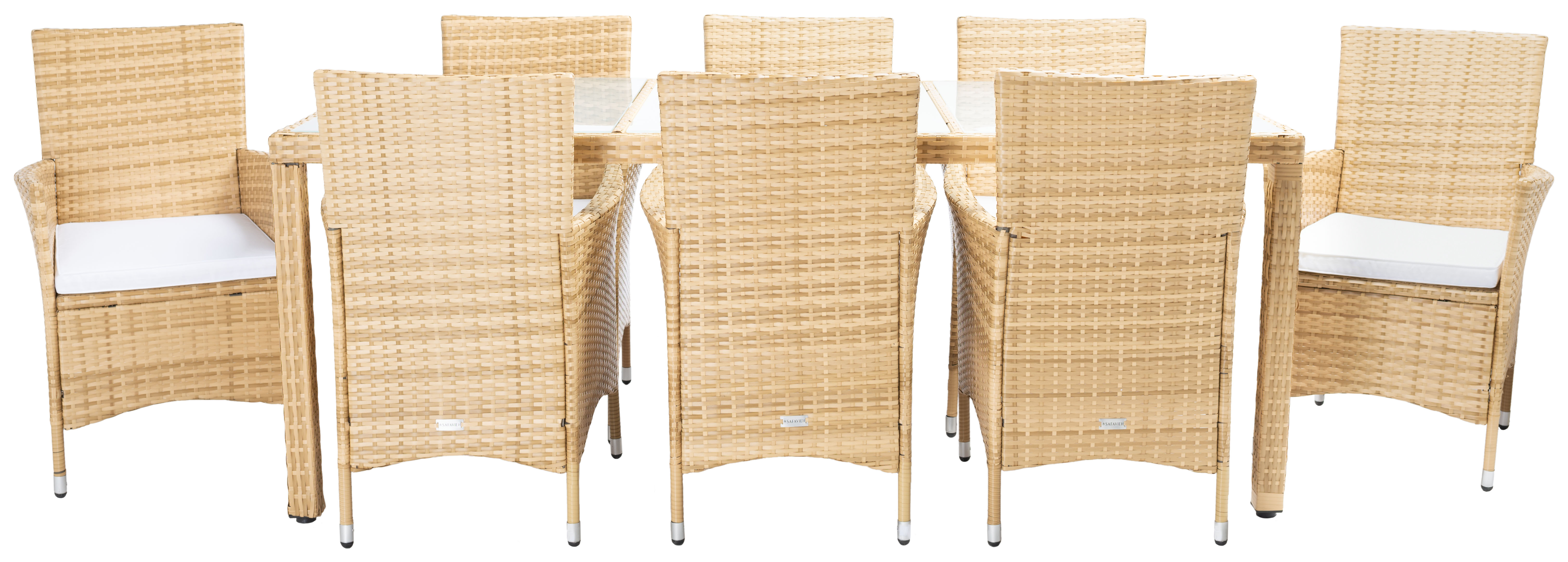 Brixton 9 Pc Outdoor Wicker Dining Set