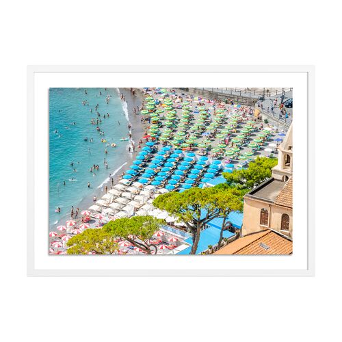 Richard Silver, Positano Beach Umbrellas Photograph