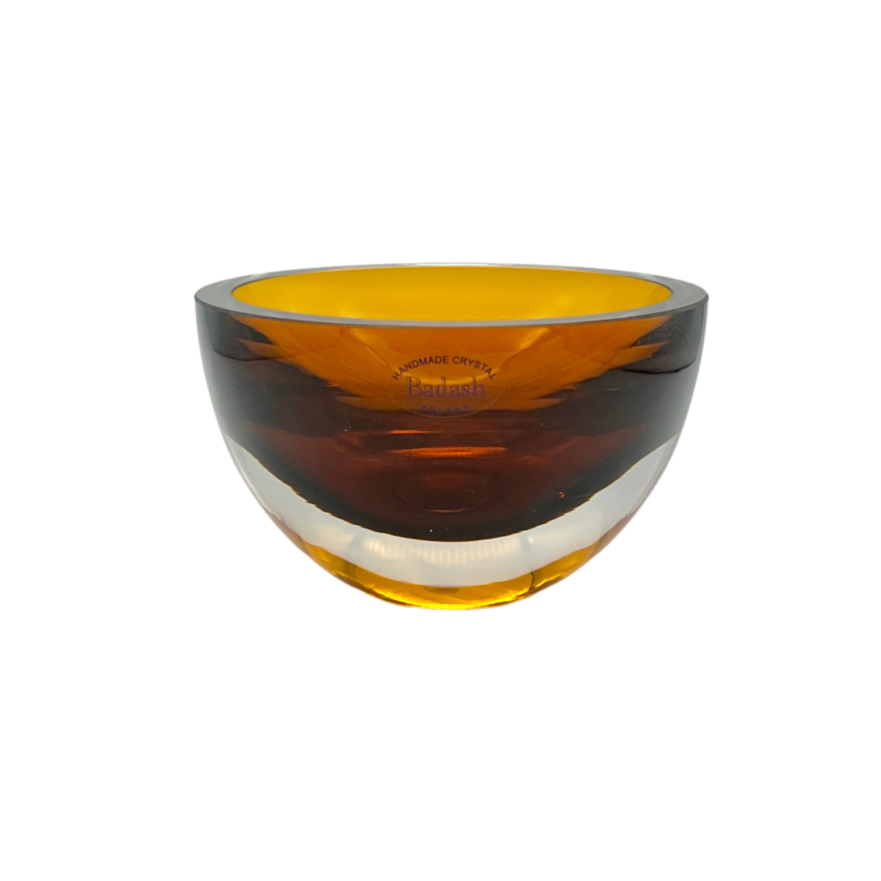 Amber Blown Crystal Bowl by Badash~P77709980