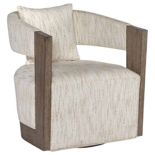 Calloway Peak Swivel Chair, Beige