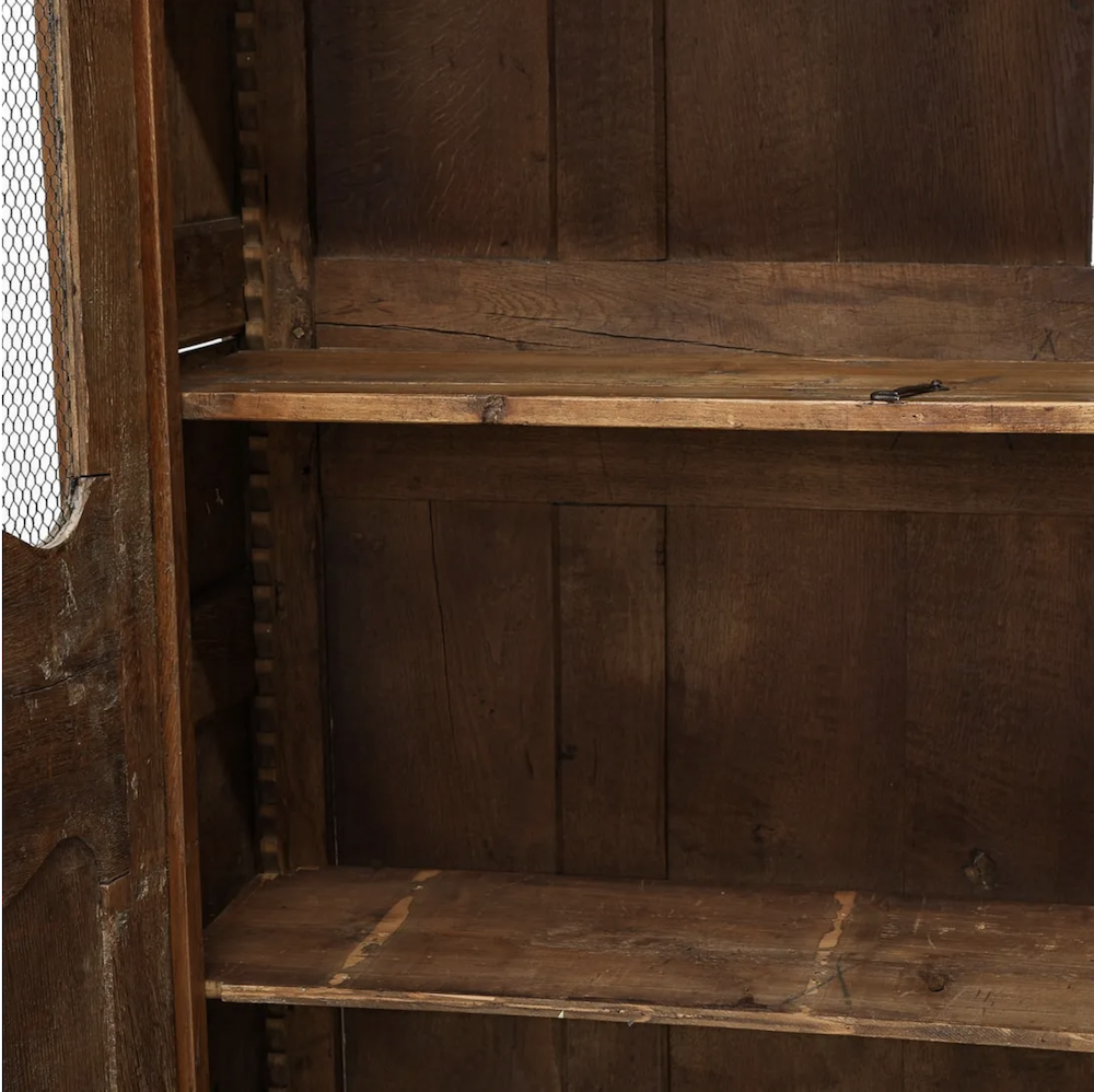 French Provincial Oak Bookcase Cabinet~P77692595