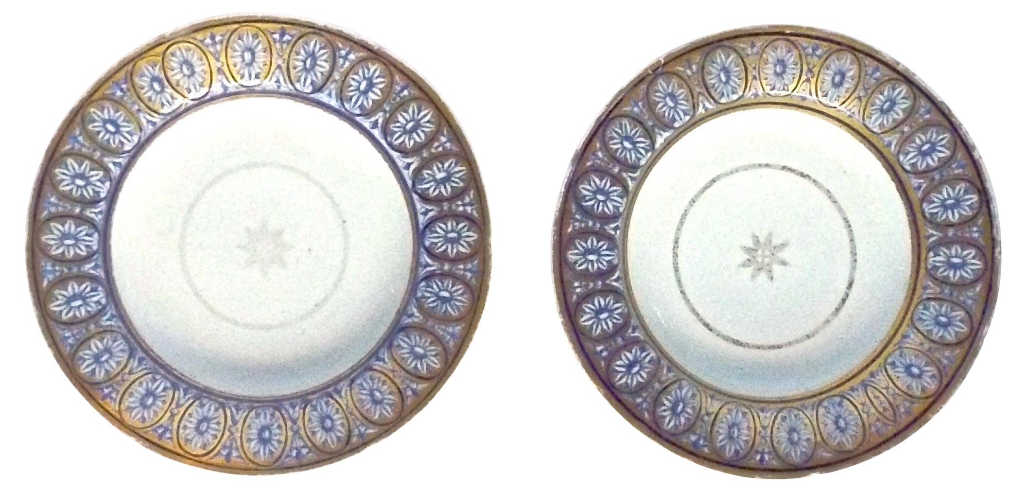18th-C. Star & Medallion Bowls, Pair~P77226386
