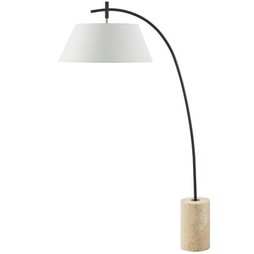 Adrian Arc Floor Lamp, Black