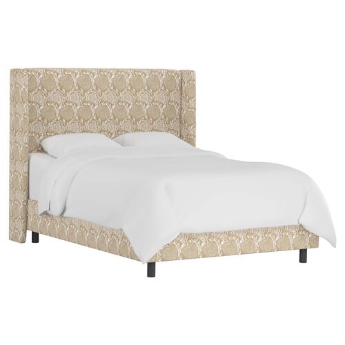 Kelly Wingback Bed, Ranjit Floral