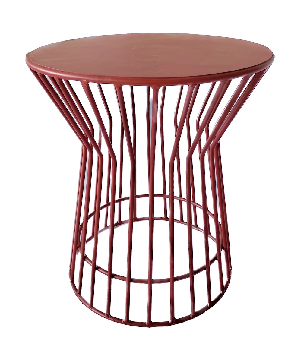 MCM Platner Style Metal Side Table~P77681723