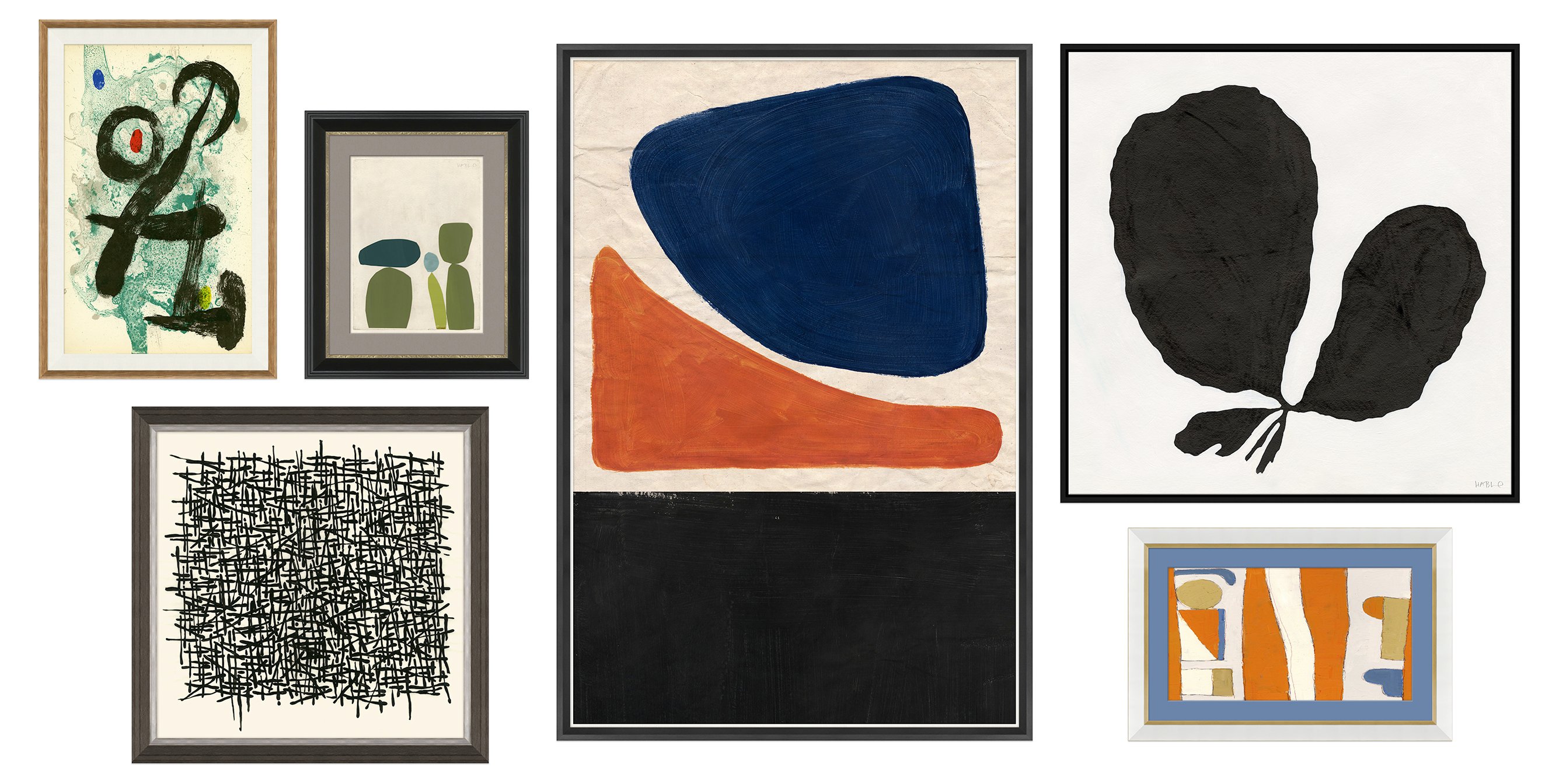 6Pc Contemporary Gallery Wall One Kings Lane