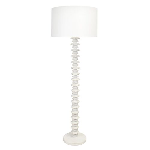 Fishbone Floor Lamp, White