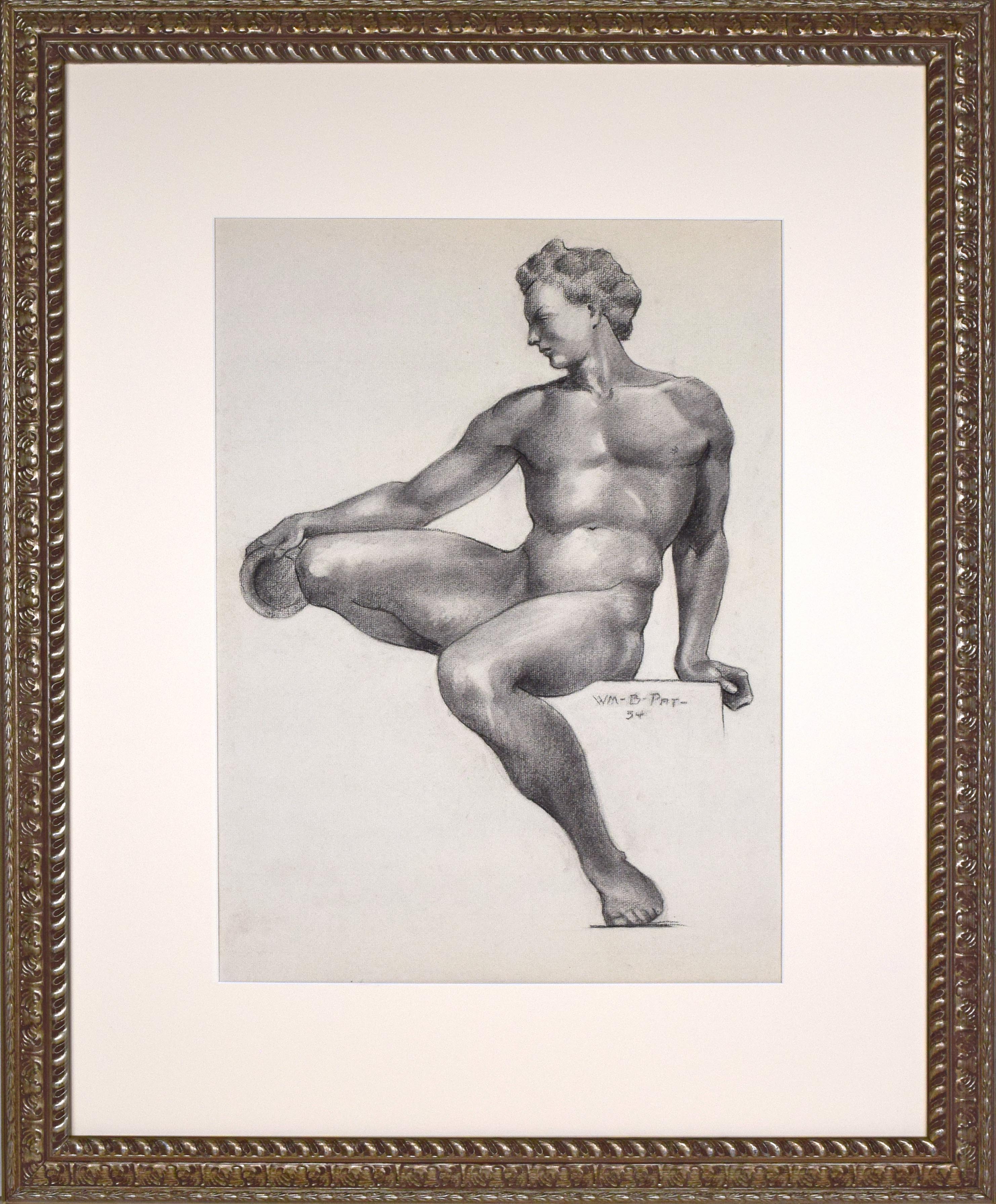 Neoclassical Male Nude Drawing 1934~P77666098