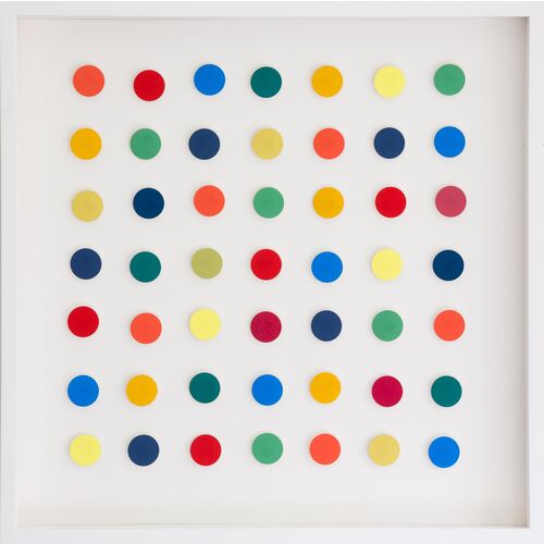 Dawn Wolfe, Rainbow Square Dot Collage~P77504498