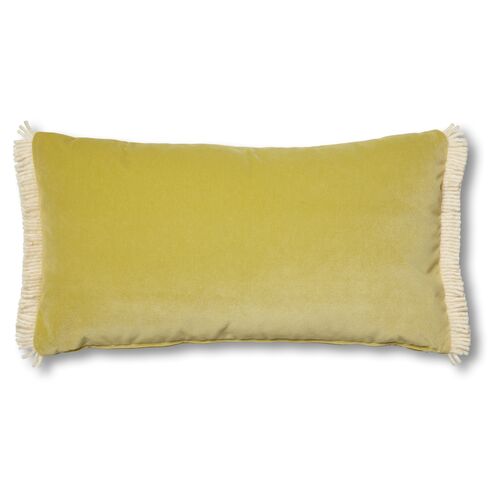 Kemper 12x23 Lumbar Pillow, Chartreuse Velvet~P77477676
