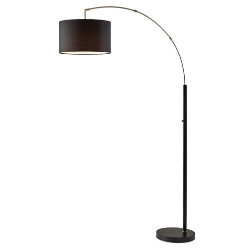 Maddox Floor Lamp, Black/Steel~P77620351