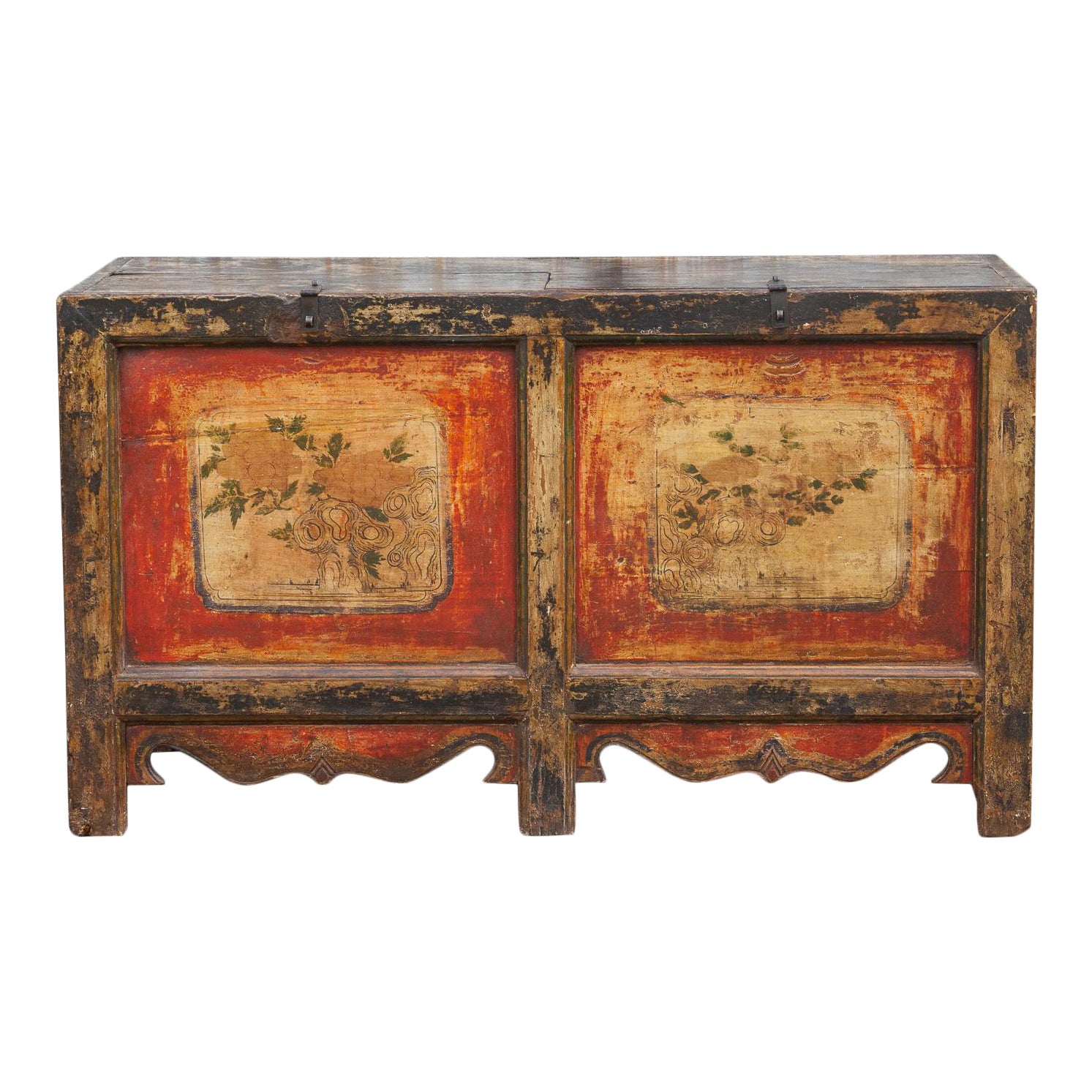 Antique Tibetan Painted Dowry Chest~P77630976