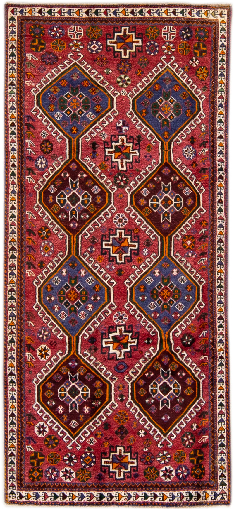 Vintage Persian Heriz Red Wool Runner~P77646667