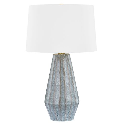 Cerise Ceramic Table Lamp, Swept Coast/White Cerise Ceramic Table Lamp, Swept Coast/White